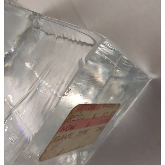 NWOT Dansk Brutalist Double Taper Candle Holder Ice Bubbles Knick On The Bottom - Picture 10 of 10